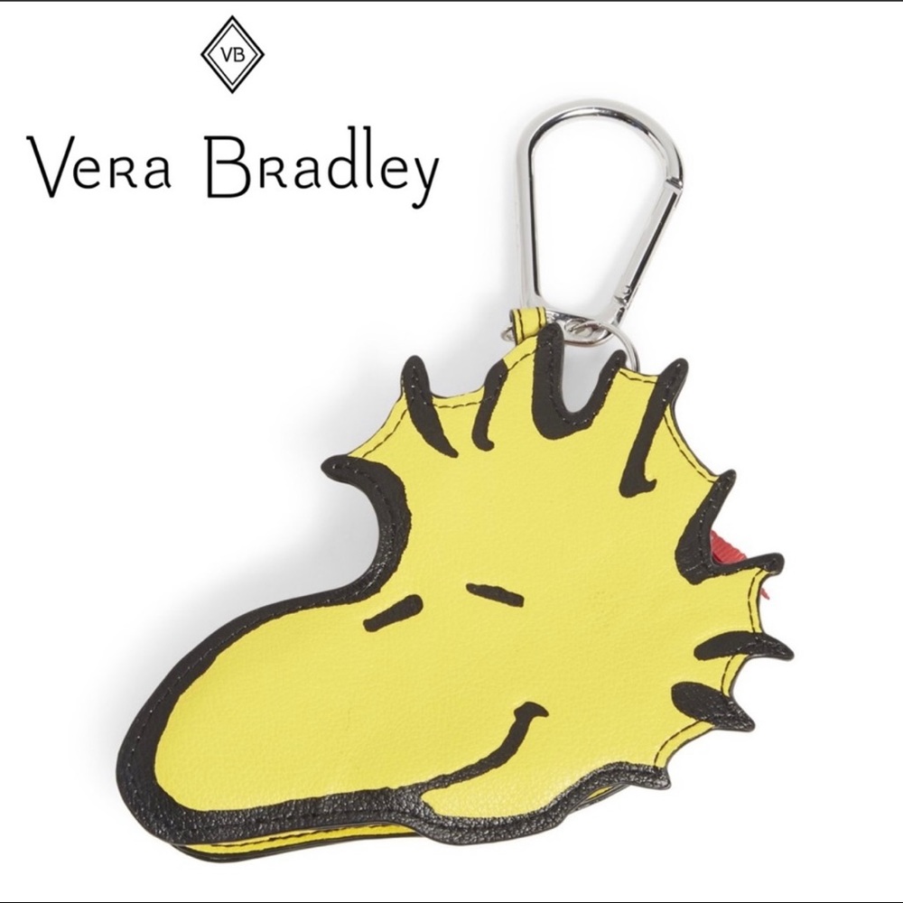 Vera Bradley Peanuts Woodstock coin purse bag charm  WT